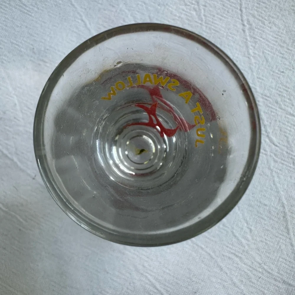 “Just A Swallow” Vintage Collectible Barware Shot Glass